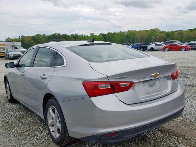 1G1ZB5ST5HF195763 - 2017 CHEVROLET MALIBU LS SILVER photo 3