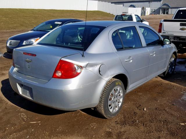 1G1AD5F5XA7168027 - 2010 CHEVROLET COBALT 1LT SILVER photo 4