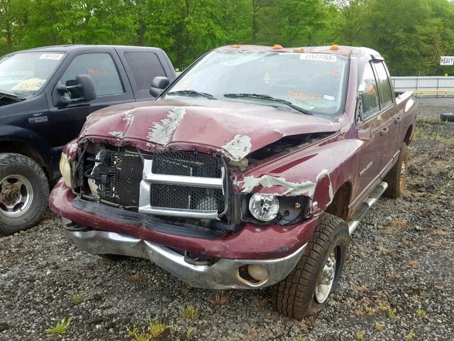 3D7KU28C83G843036 - 2003 DODGE RAM 2500 S მუქწითელი ფოტო 2