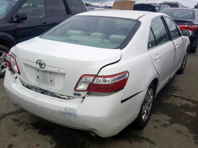 4T1BB46K78U031670 - 2008 TOYOTA CAMRY HYBR WHITE photo 4