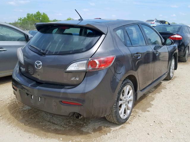 JM1BL1K57B1420267 - 2011 MAZDA 3 S GRAY photo 4