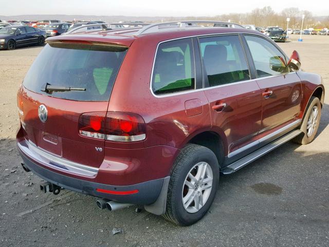 WVGBE77L09D028191 - 2009 VOLKSWAGEN TOUAREG 2 RED photo 4