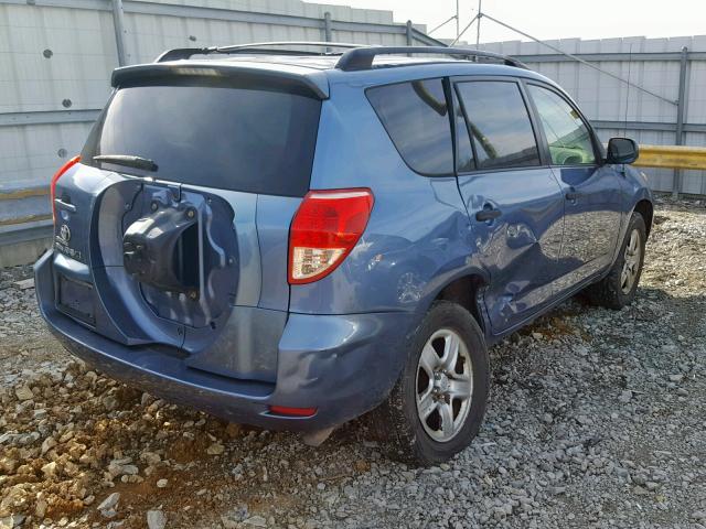 JTMZD33V986066477 - 2008 TOYOTA RAV4 BLUE photo 4