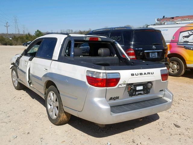 4S4BT63C956100297 - 2005 SUBARU BAJA TURBO WHITE photo 3