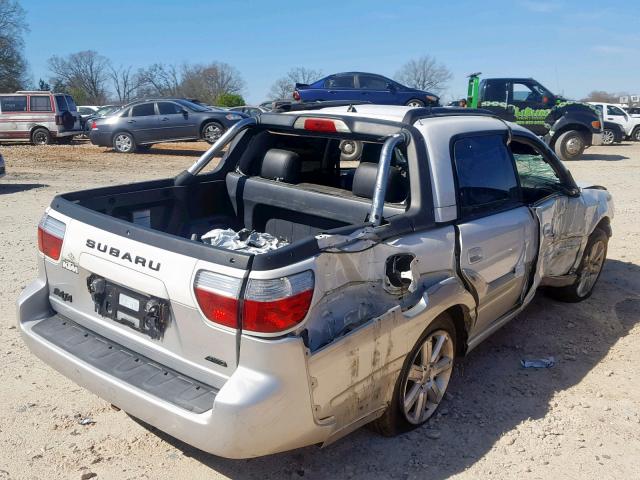 4S4BT63C956100297 - 2005 SUBARU BAJA TURBO WHITE photo 4