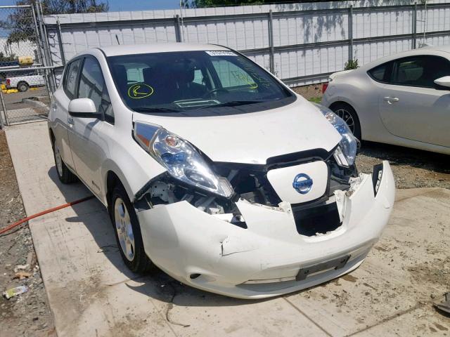 1N4AZ0CP8DC402846 - 2013 NISSAN LEAF S WHITE photo 1