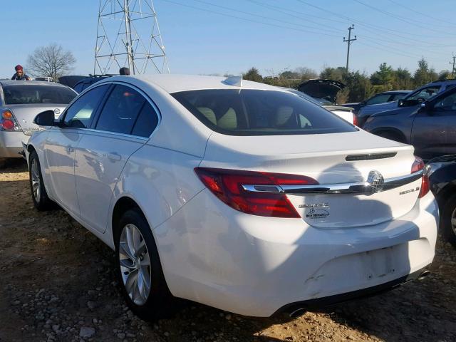 2G4GK5EX3G9102724 - 2016 BUICK REGAL WHITE photo 3