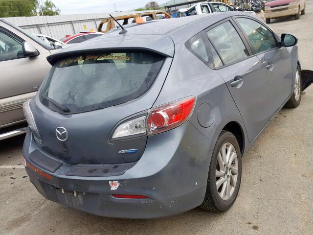 JM1BL1L73D1742231 - 2013 MAZDA 3 I GREEN photo 4