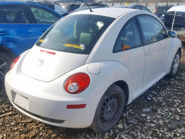 3VWPW3AGXAM020228 - 2010 VOLKSWAGEN NEW BEETLE თეთრი ფოტო 4