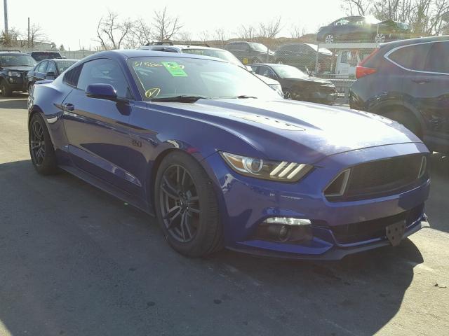 1FA6P8CF4F5394298 - 2015 FORD MUSTANG GT BLUE photo 1