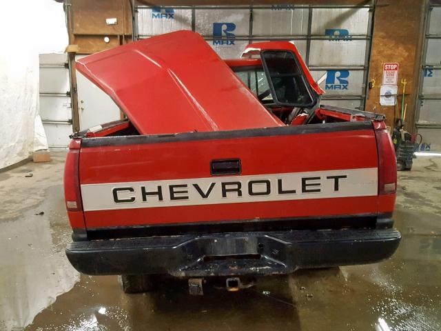 1GCEK14Z7ME137962 - 1991 CHEVROLET GMT-400 K1 RED photo 6