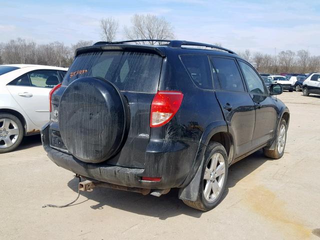 JTMBK32V676015851 - 2007 TOYOTA RAV4 SPORT BLACK photo 4