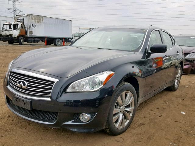 JN1BY1ARXCM391159 - 2012 INFINITI M37 X BLACK photo 2