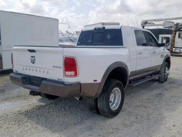 3C63RRNLXJG103523 - 2018 RAM 3500 LONGH WHITE photo 4