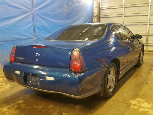 2G1WW12E639205722 - 2003 CHEVROLET MONTE CARL 蓝色 照片 4