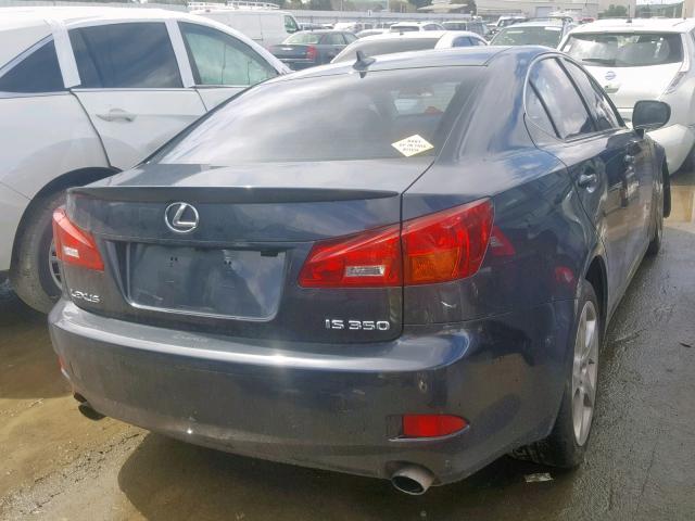 JTHBE262982014203 - 2008 LEXUS IS 350 GRAY photo 4