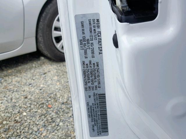 ZFBERFAB4H6H22648 - 2017 RAM PROMASTER 白色 照片 10