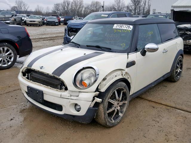 WMWML33559TP97548 - 2009 MINI COOPER CLU TWO TONE photo 2