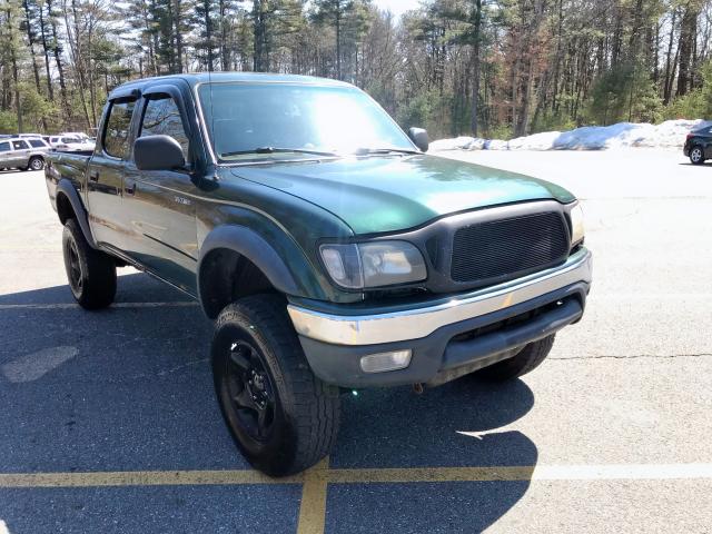 5TEHN72N61Z771604 - 2001 TOYOTA TACOMA DOU GREEN photo 1