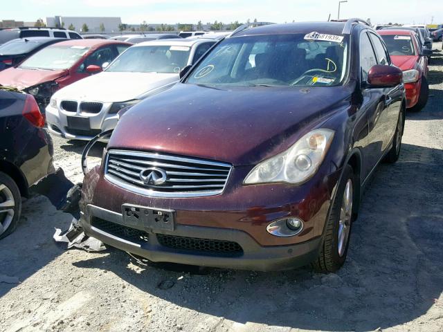 JN1AJ0HR4BM853973 - 2011 INFINITI EX35 BASE MAROON photo 2