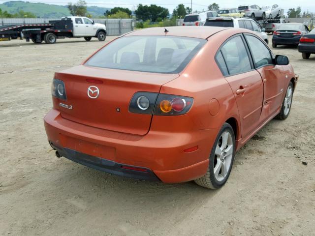 JM1BK323141217164 - 2004 MAZDA 3 S ORANGE photo 4