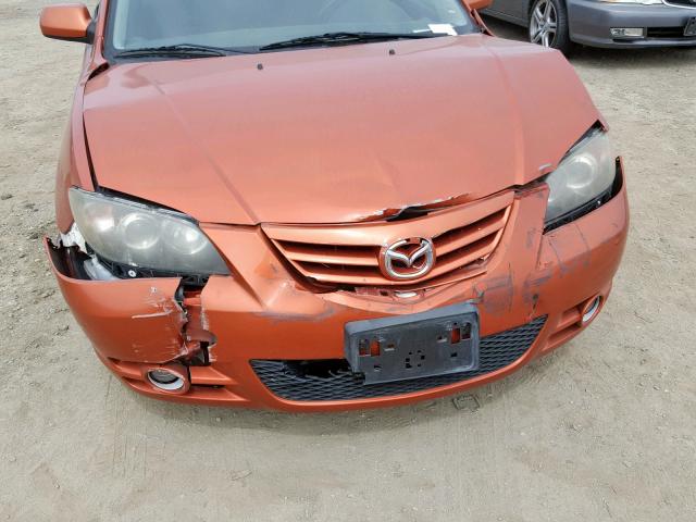 JM1BK323141217164 - 2004 MAZDA 3 S ORANGE photo 9