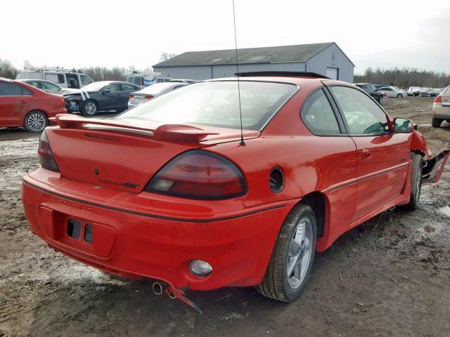 1G2NW12E9YM853671 - 2000 PONTIAC GRAND AM G RED photo 4