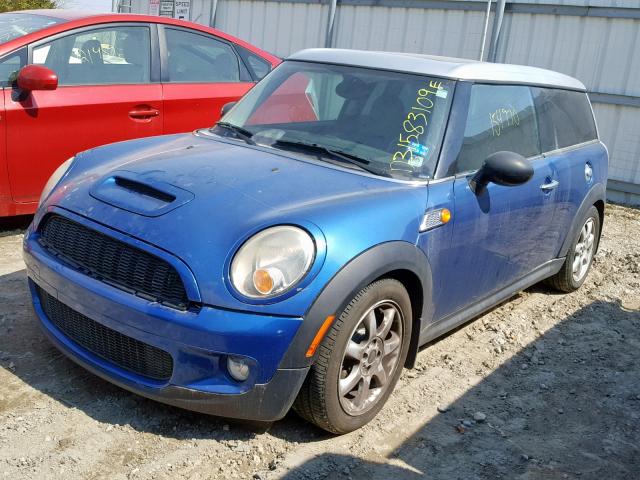 WMWMM33558TP71771 - 2008 MINI COOPER S C BLUE photo 2