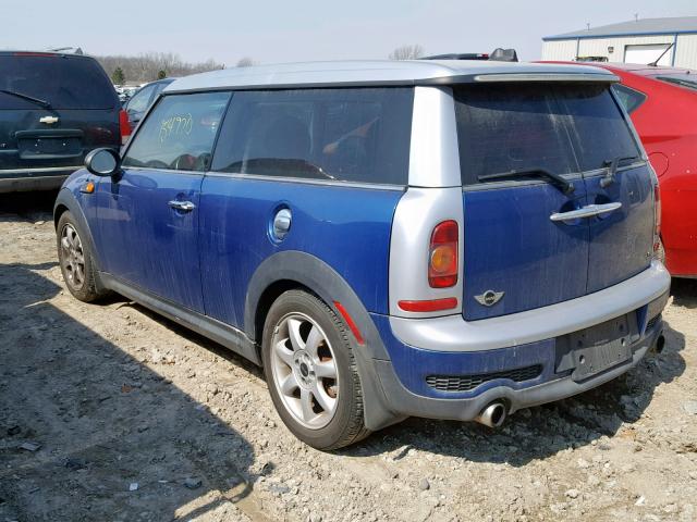 WMWMM33558TP71771 - 2008 MINI COOPER S C BLUE photo 3