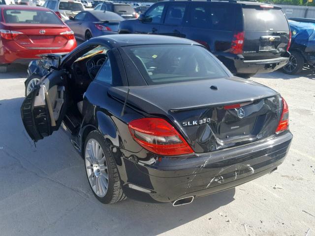 WDBWK58F59F210810 - 2009 MERCEDES-BENZ SLK 350 BLACK photo 3