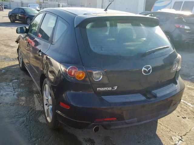 JM1BK343961498310 - 2006 MAZDA 3 HATCHBAC BLACK photo 3