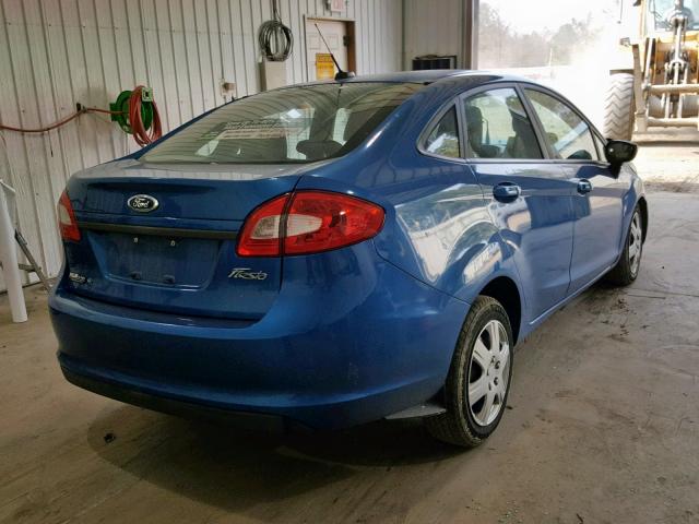 3FADP4AJ7BM147188 - 2011 FORD FIESTA S BLUE photo 4