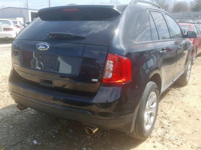 2FMDK4GC3DBC15181 - 2013 FORD EDGE SE BLACK photo 4