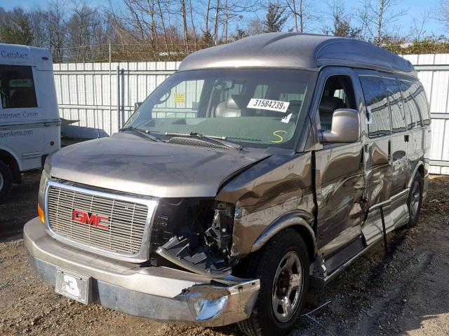 1GDFG15T641156666 - 2004 GMC SAVANA RV BROWN photo 2