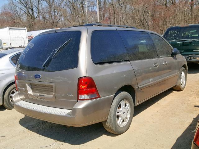 2FMDA52234BA70649 - 2004 FORD FREESTAR S TAN photo 4