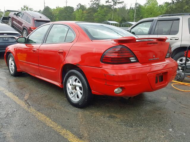 1G2NE52FX4C247461 - 2004 PONTIAC GRAND AM S RED photo 3