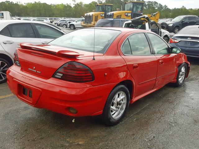 1G2NE52FX4C247461 - 2004 PONTIAC GRAND AM S RED photo 4