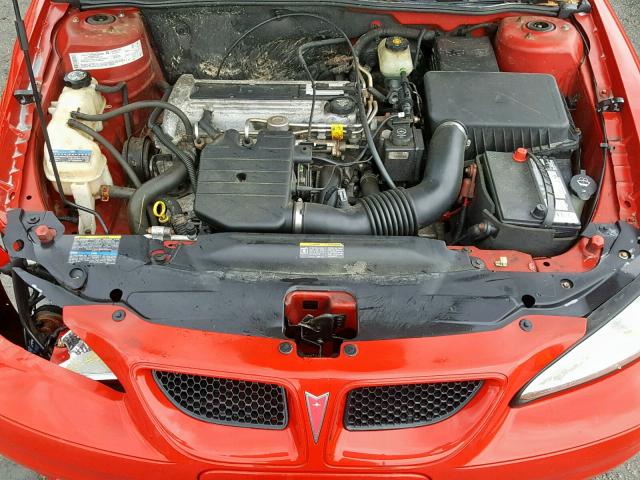 1G2NE52FX4C247461 - 2004 PONTIAC GRAND AM S RED photo 7