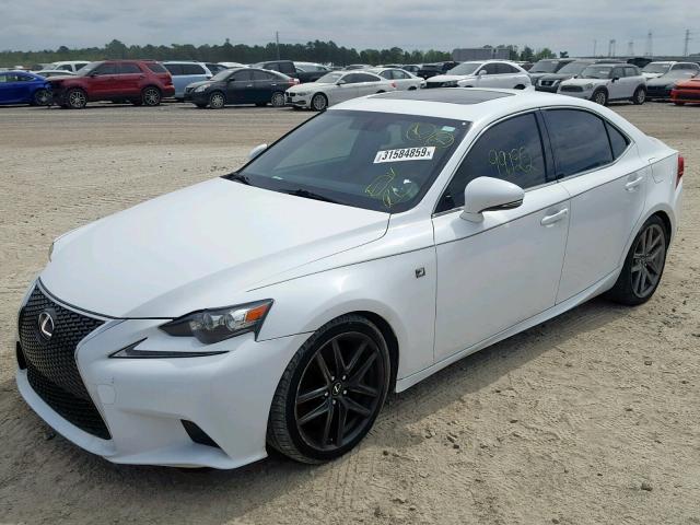 JTHBE1D20E5011858 - 2014 LEXUS IS 350 WHITE photo 2