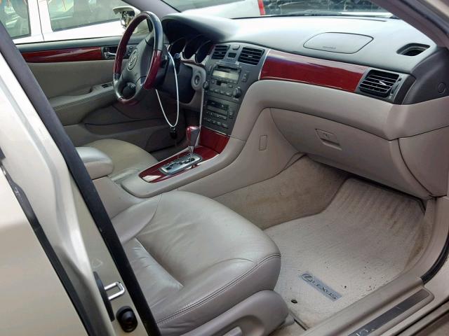 JTHBF30G830100744 - 2003 LEXUS ES 300 CREAM photo 5