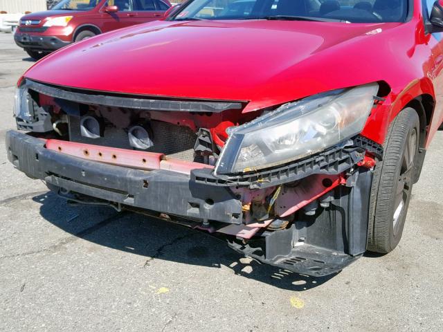 1HGCS12858A008750 - 2008 HONDA ACCORD EXL RED photo 9