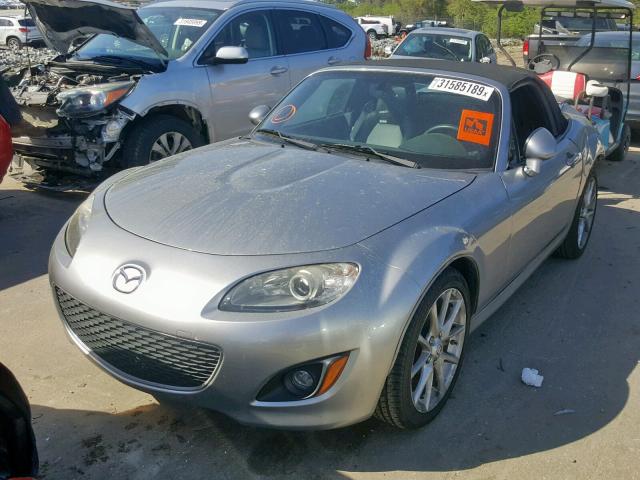 JM1NC25F890200417 - 2009 MAZDA MX-5 MIATA SILVER photo 2