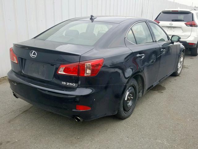 JTHBF5C23C5179982 - 2012 LEXUS IS 250 BLACK photo 4