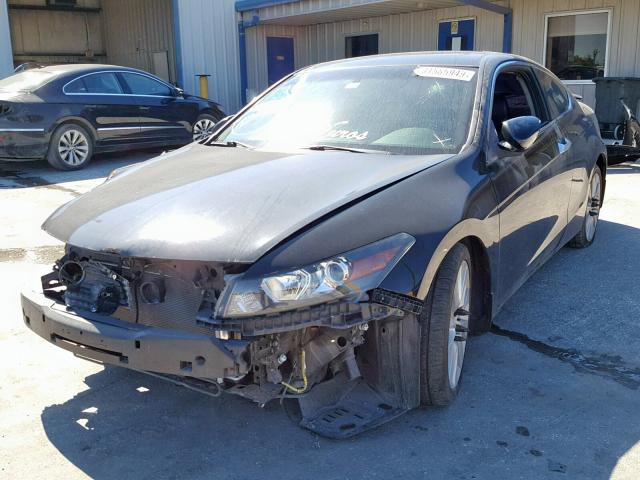 1HGCS22889A007468 - 2009 HONDA ACCORD EXL BLACK photo 2