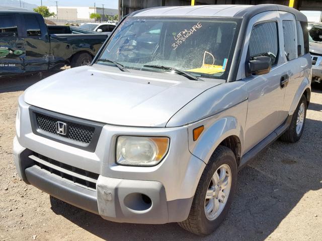 5J6YH28766L003821 - 2006 HONDA ELEMENT EX GRAY photo 2