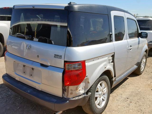 5J6YH28766L003821 - 2006 HONDA ELEMENT EX GRAY photo 4