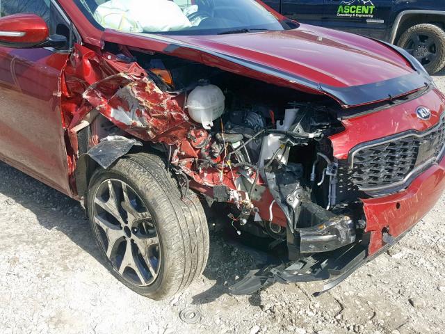 KNDPRCA64H7094329 - 2017 KIA SPORTAGE S RED photo 9