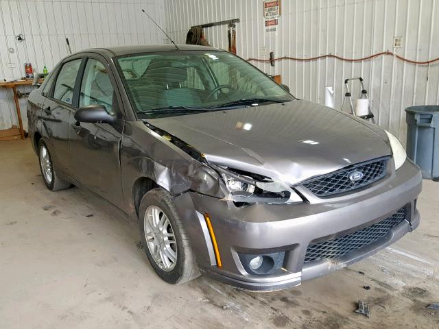 1FAFP34N97W118428 - 2007 FORD FOCUS ZX4 GRAY photo 1