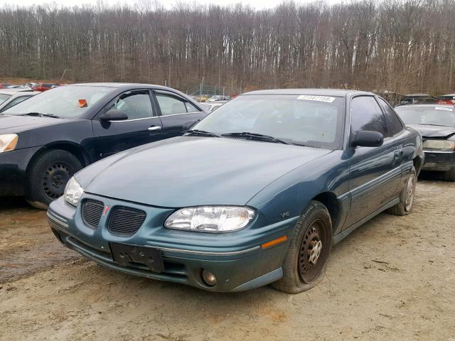 1G2NE12M1VC813094 - 1997 PONTIAC GRAND AM S GREEN photo 2