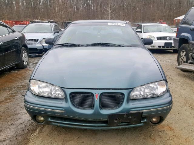 1G2NE12M1VC813094 - 1997 PONTIAC GRAND AM S GREEN photo 9